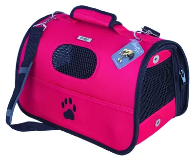 Image de Sac de transport pour chiens, couleur rouge
