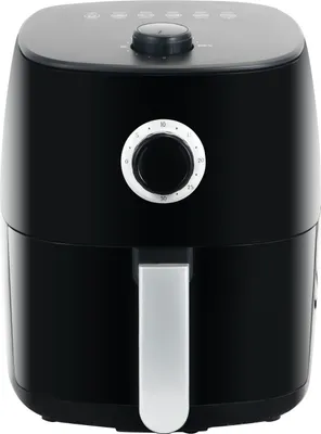 Produktbild von Mini-Heißluftfritteuse mit programmierbarer Temperaturregelung, 1400 Watt, Schwarz