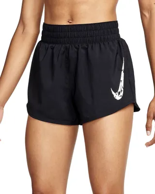 Produktbild von Damen-Laufshorts Nike Dri-FIT One-Schwarz/Weiß-L