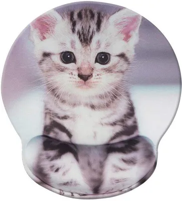 Image de Tapis de souris ergonomique Ibenzoa® avec support pour le poignet en mousse à mémoire de forme, dimensions 25 x 23 cm, épaisseur 3 mm, surface en polyester, base en caoutchouc antidérapant, conforme à la directive RoHS