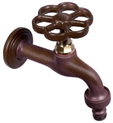 Immagine prodotto di Rubinetto Colorato per Fontana da Giardino in Ottone Belfer RUB/024 Ruggine