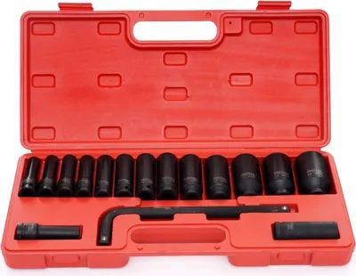 Image de Kraft&Dele KD11755 Douilles à choc 1/2" jeu 10-32 mm 16 pièces