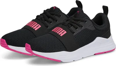 Produktbild von PUMA Wired Run Laufschuhe Kinder puma black-sunset pink 37.5