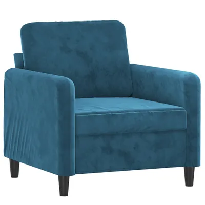 Produktbild von vidaXL Sessel Blau 60 cm Samt
