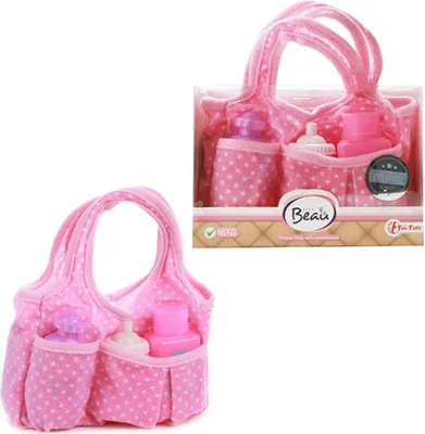 Produktbild von Windel und Flasche in Wickeltasche für Baby-Puppen