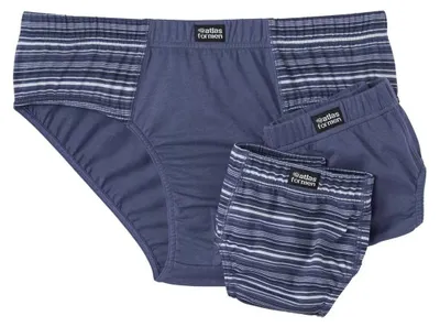 Image de Atlas For Men - Slips « Comfort » pour homme (lot de 3) AF1699 (M) (bleu)