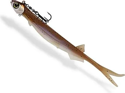 Produktbild von Quantum 70g 25cm Pelagic Shad Set - montierter Gummifisch, Farbe:Brownie