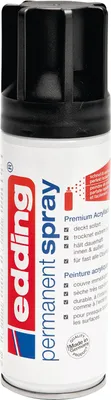 Produktbild von Edding - Permanent Spray 5200, 200 ml, tiefschwarz matt