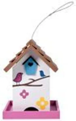 Produktbild von PANTO Vogelhaus Ambiente - bunte Futterstelle für Wildvögel aus Holz