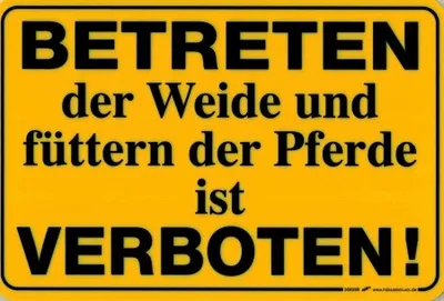 Produktbild von Verbotsschild - Betreten der Weide verboten - 308599 - Gr. 30 x 20 cm