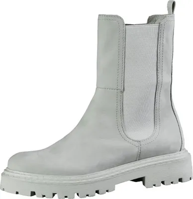 Produktbild von Marco Tozzi Damen Leder Stiefeletten in quartz, 17 cm Schafthöhe, Fleecefutter, weiche Feel me Decksohle