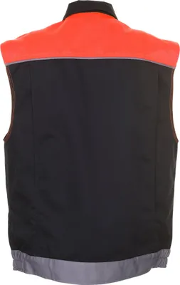 Produktbild von Planam Weste Visline, Gr. 2XL schwarz/orange/zink