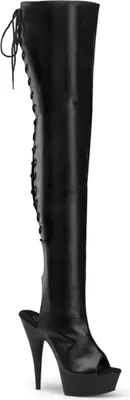 Produktbild von DELIGHT-3017 Damen Boots von Pleaser, Schwarz Matt , EU 39, US 9