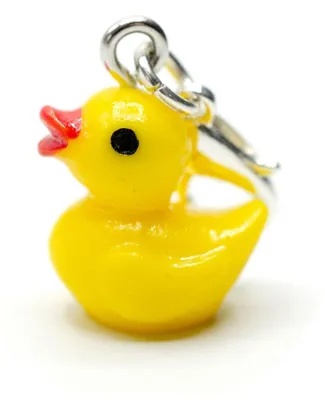 Produktbild von Ente Charm Miniblings Zipper Pull Anhänger Quietschente Quieteentchen Entchen