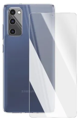 Produktbild von Mayaxess, Schutz-Set für Galaxy S20 FE mit Hülle und 9H Panzerglas Stoßfest, Transparent