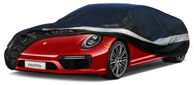 Image de Housse de protection pour voiture, 10 couches, imperméable et respirante, pour Porsche 911 (1964-2012), couleur noire