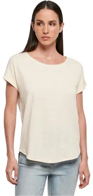 Produktbild von Build Your Brand Damen Long Slub Tee – Locker geschnittenes T-Shirt mit Cut-on-Ä