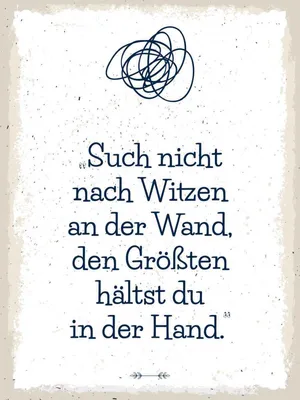 Produktbild von vianmo Holzschild 40x30 cm Such nicht nach Witzen an der Wand Spruch Zitat