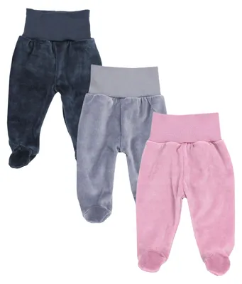Produktbild von TupTam Mädchen Nicki Baby-Hose mit Fuß 3er Pack, Farbe: Farbenmix 1, Größe: 86