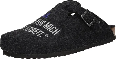 Produktbild von Home Comfort Herren-Pantoffel Dunkel-Grau, Farbe:schwarz, EU Größe:43