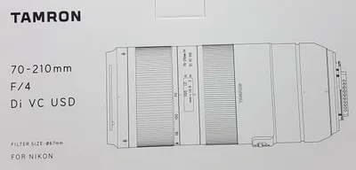 Zdjęcie produktu dla Tamron 70-210mm F4.0 Di VC USD, Teleobiektyw, 20/14, 70 - 210 mm, Automatyczne ustawienie ostrości