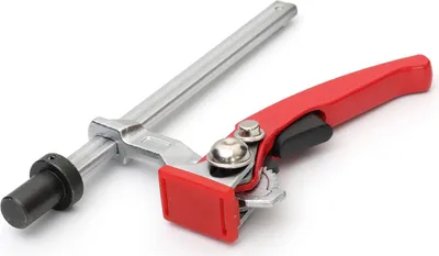 Image de Pince de maintien rapide pour établi de menuiserie Clip fixe Pince de maintien rapide pour établi de menuiserie Presse à cliquet ajustable pour établi de menuiserie