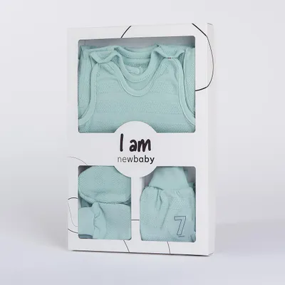 Produktbild von 7-teiliges Mutterschaftsset für Kleinkinder New Baby I AM Blue, Gr. 62 (3-6m)
