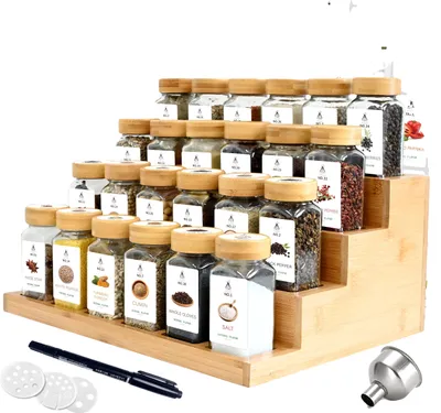 Obrázok produktu pre Sada nádobiek na korenie, vzduchotesné uzávery, kompletná sada náradia, 24 kusov, L, 4-stupňová