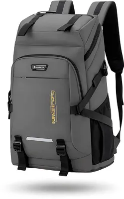 Productafbeelding van CarryQuest® - Rugzak voor buiten, 60 liter, polyester, met laptopvak, grijs