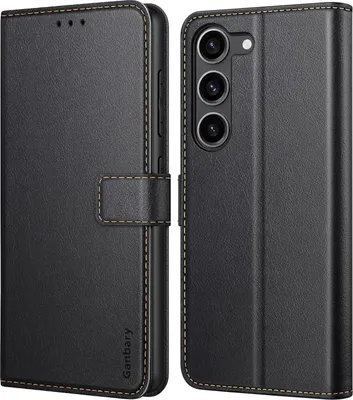Image de Samsung Galaxy S23 5G Housse cuir à rabat Noir