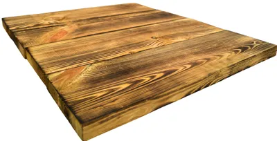 Produktbild von Geflammte Holz-Tischplatte 85x85cm für den Selbstbau