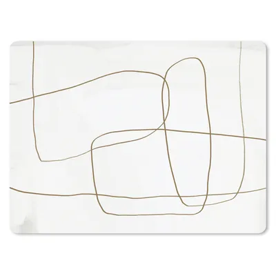 Produktbild von MuchoWow® Mauspad Mousepad Kunst - Abstrakt - Braun 23x19 cm - Mousepads - Maus Mat - Pad - Mausunterlage - Schreibtischunterlage - Mauspad