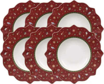 Produktbild von Villeroy & Boch Toy's Delight Suppenteller rot 26 cm Set6