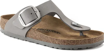 Produktbild von Birkenstock Gizeh Big Buckle Nubuck Leather Narrow Fit - Grau, 8