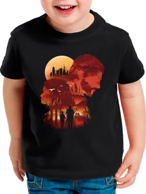 Produktbild von BaumwolleCloud Sunset Cure Kinder T-Shirt us last joel ellie left of behind