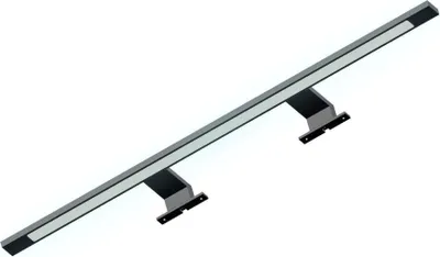 Produktbild von LED Badleuchte schwarz 740mm Spiegellampe Spiegelleuchte Aufbauleuchte neutralweiß