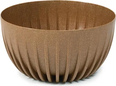 Produktbild von HowHomely Blumentopf Rund 16 cm Höhe, Pflanzkübel, Holz Übertopf für garten balkon