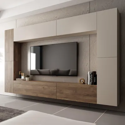 Image de Hadara - Murale de Rangement, Beige, 8 Étagères