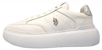 Immagine prodotto di Scarpe da ginnastica da donna US Polo, modello stringato, colore bianco, ideali per il tempo libero