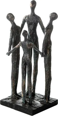 Produktbild von Casablanca by Gilde Dekofigur Skulptur Group bronzefarben H. 30 cm,59901