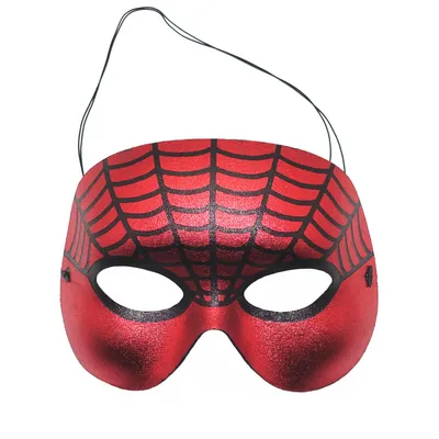 Produktbild von Rote Maske mit Spinnennetz Motiv