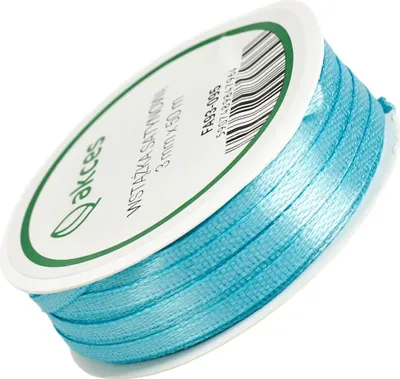 Zdjęcie produktu dla Tasiemka satynowa błękitna - 3mm x 50m
