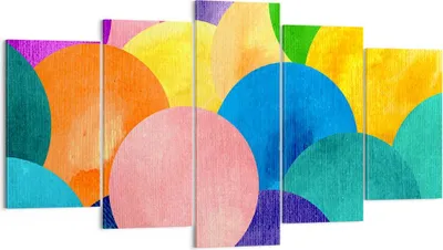 Produktbild von Bild auf Leinwand - Leinwandbild - Abstraktion modern - 160x85cm - Wand Bild - Wanddeko - Leinwanddruck - Bilder - Kunstdruck - Wanddekoration - Leinwand bilder - Wandkunst - EA160x85-3794
