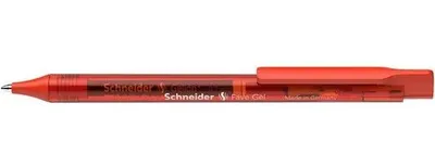 Gélové pero, 0,4 mm, stláčací mechanizmus, SCHNEIDER "Fave Gel", červené