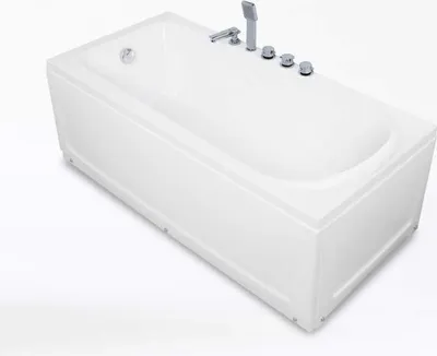Immagine prodotto di Vasca da bagno angolare in vetro acrilico OZONE 170 x 85 x 55 cm, destra