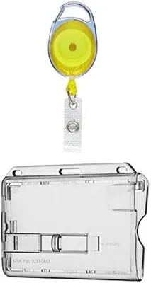 Produktbild von Ausweisset Ausweisjojo Jojo transparent GELB Zipper Kartenhülle Ausweishülle TRANSPARENTER Ausschieber