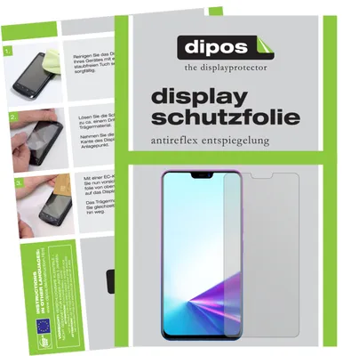 Produktbild von 5x Schutzfolie für Vivo Z3x matt Displayschutzfolie Folie Display Schutz dipos