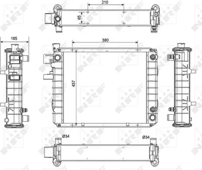 Produktbild von NRF 52298 Kühler Wasserkühler Motorkühler