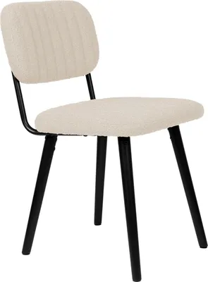 Produktbild von Housecraft Living Jake Esstischstuhl Bouclé Off-White / Weiß