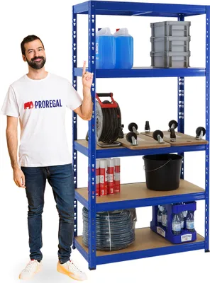 Produktbild von Kellerregal Fast Tiger | HxBxT 180x90x45 cm |  Fachlast 265kg | Blau